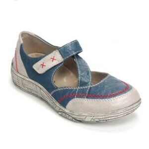 Rieker D3817-14  Remonte Crisscross Casual Flat mary jane size 6.5